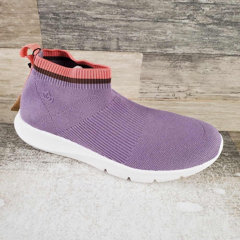 Spanco Pure Love Womens Shoes Sz 7 Elderberry Mesh Round Toe Slip On‎ Sneakers